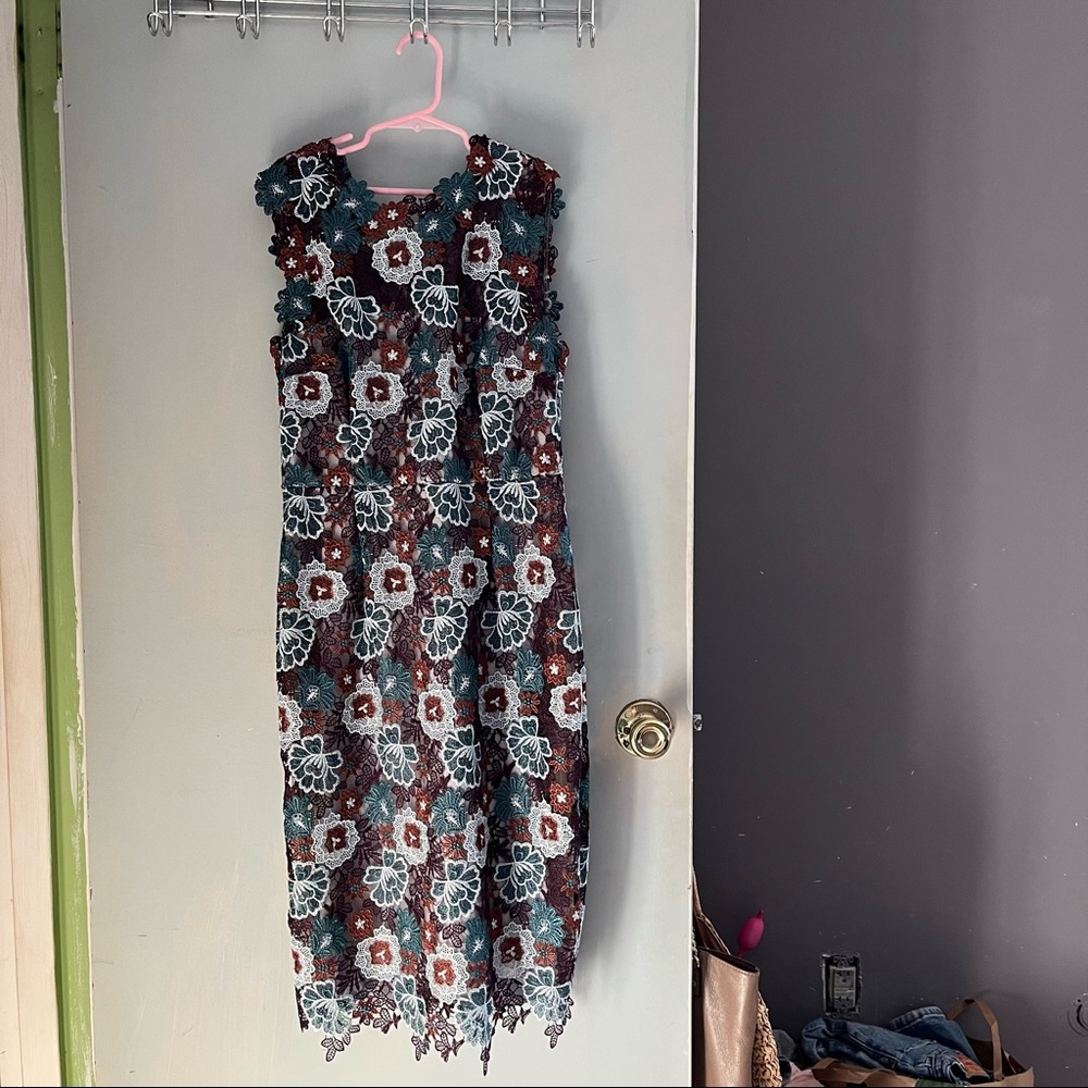 Anthropologie Lace midi dress
